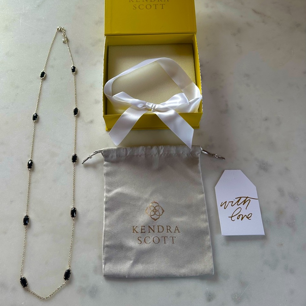 Kendra Scott Black and Silver Necklace